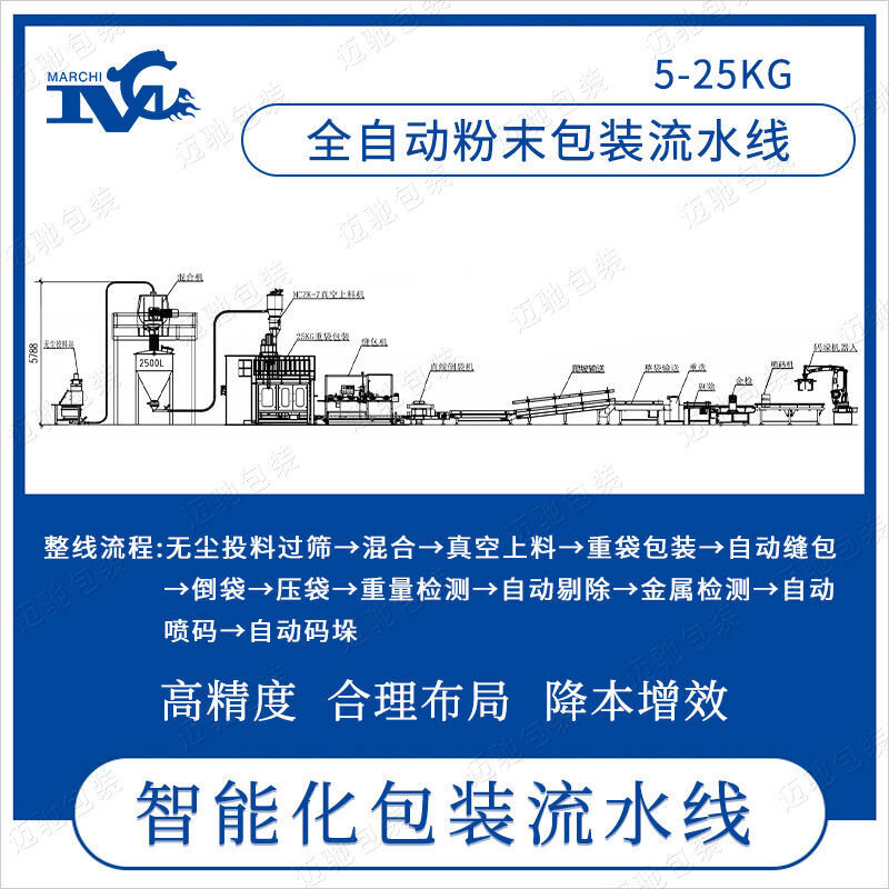 5-25kg粉末包装流水线